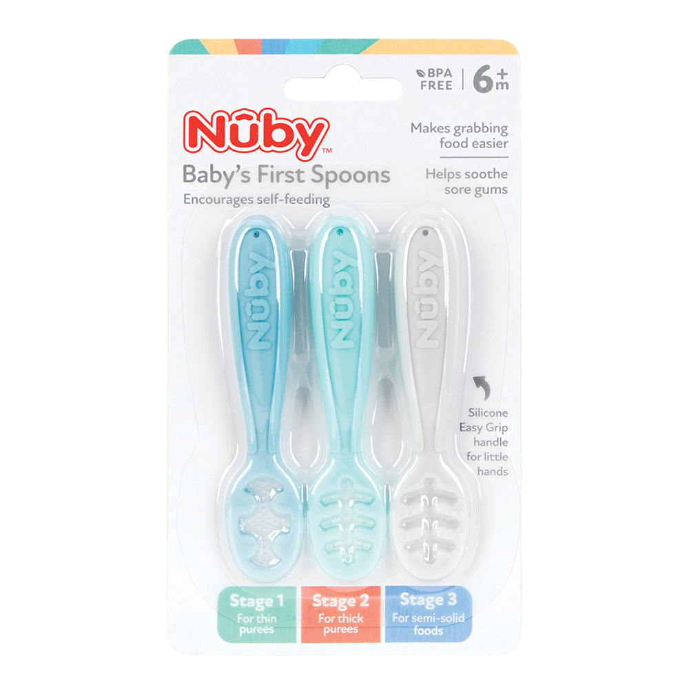 Tiny Spoons (set of 2) - Baby's first spoon for self feeding 6m+